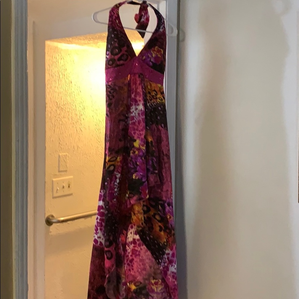 Hi-low dress.